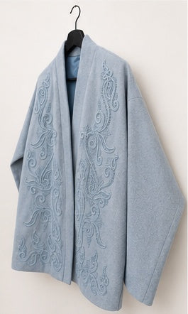 Veste Xari Brodée — vue face broderies